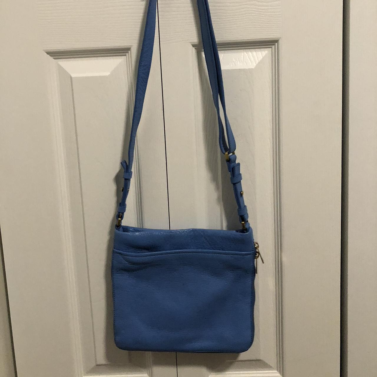 Fossil | Bags | Fossil Keyper Crossbody Bag Floral Blue Small Purse Handbag  | Poshmark