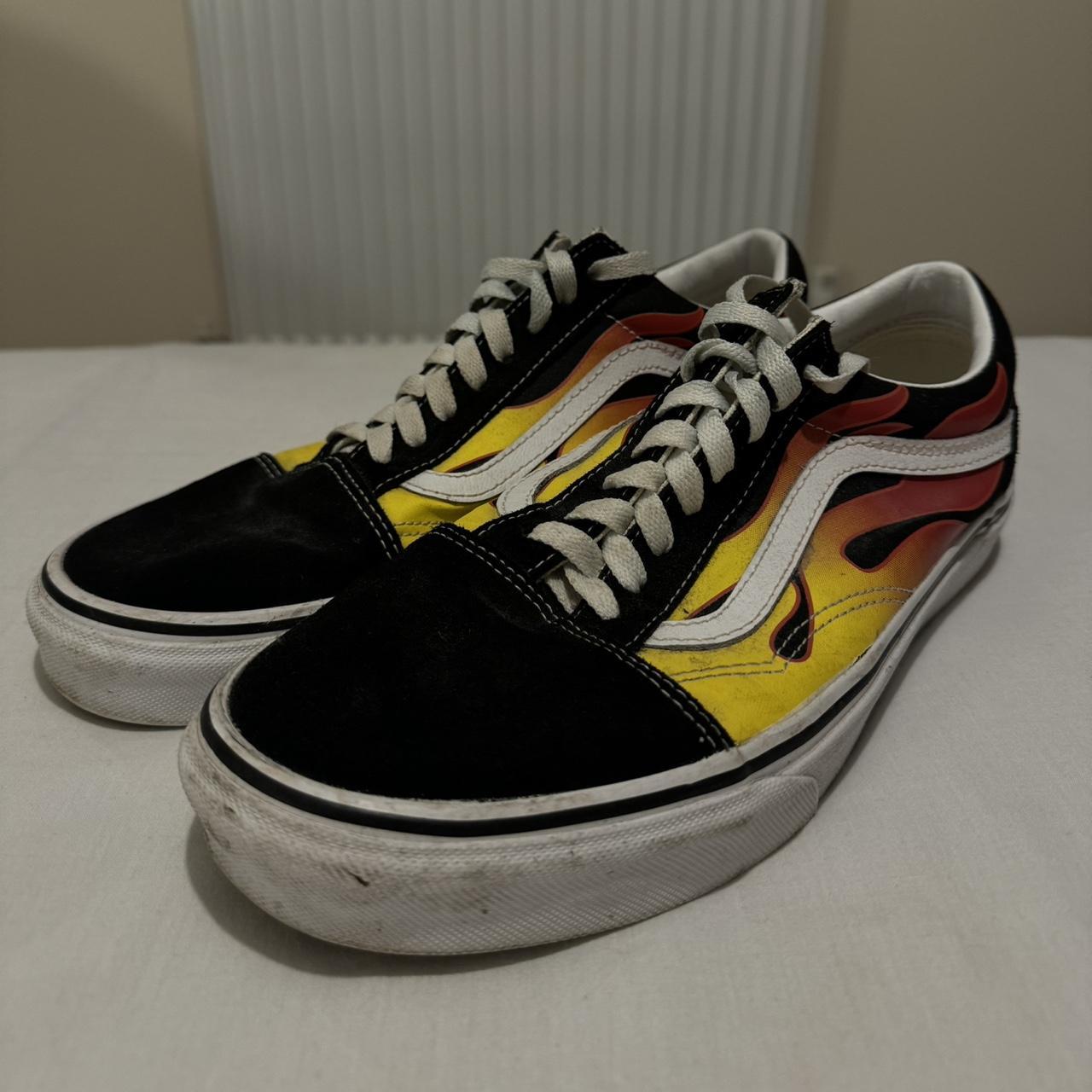 VANS ‘Flame Old Skool’ Rare colour way Hardly... - Depop