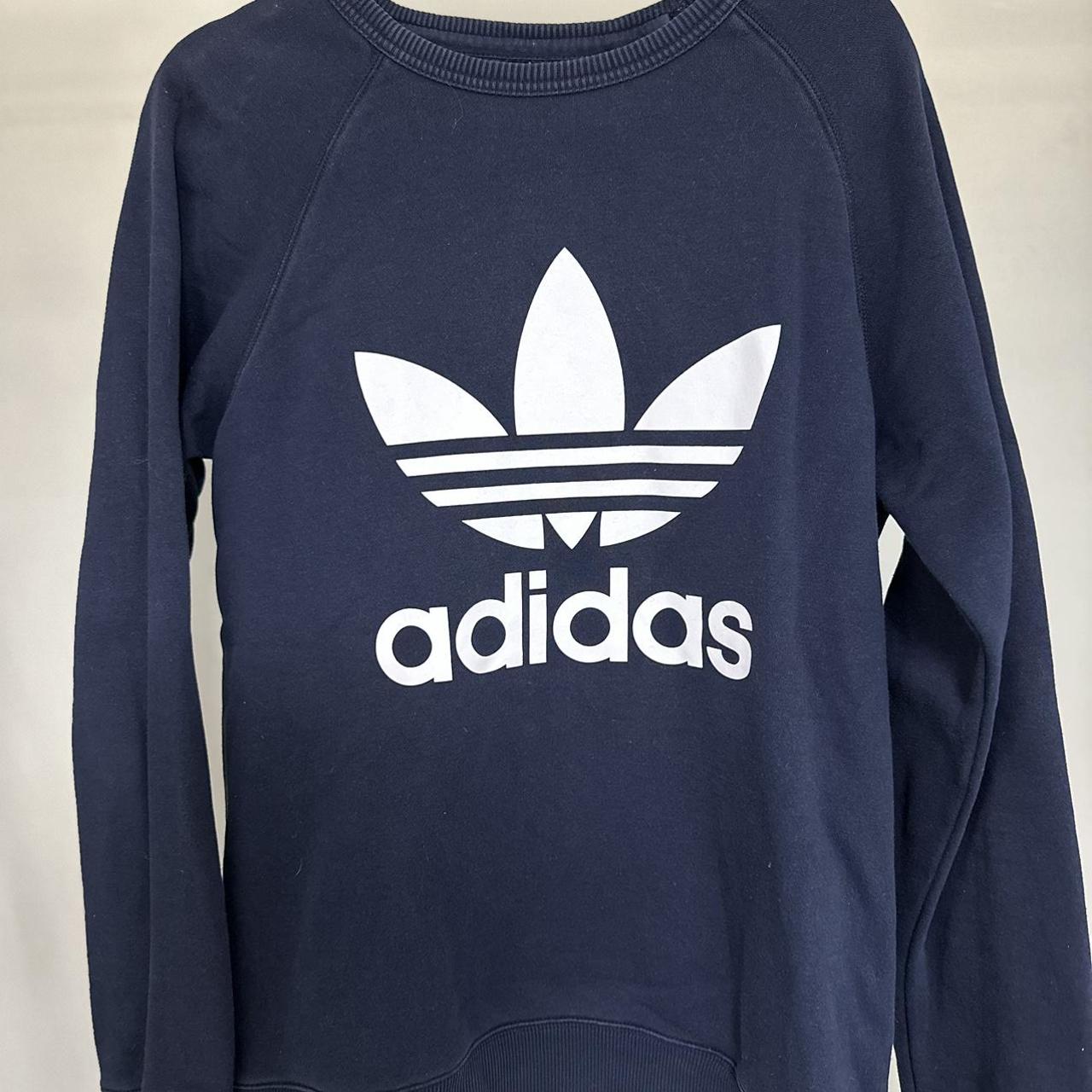 Adidas Men's Navy Sweatshirt | Depop