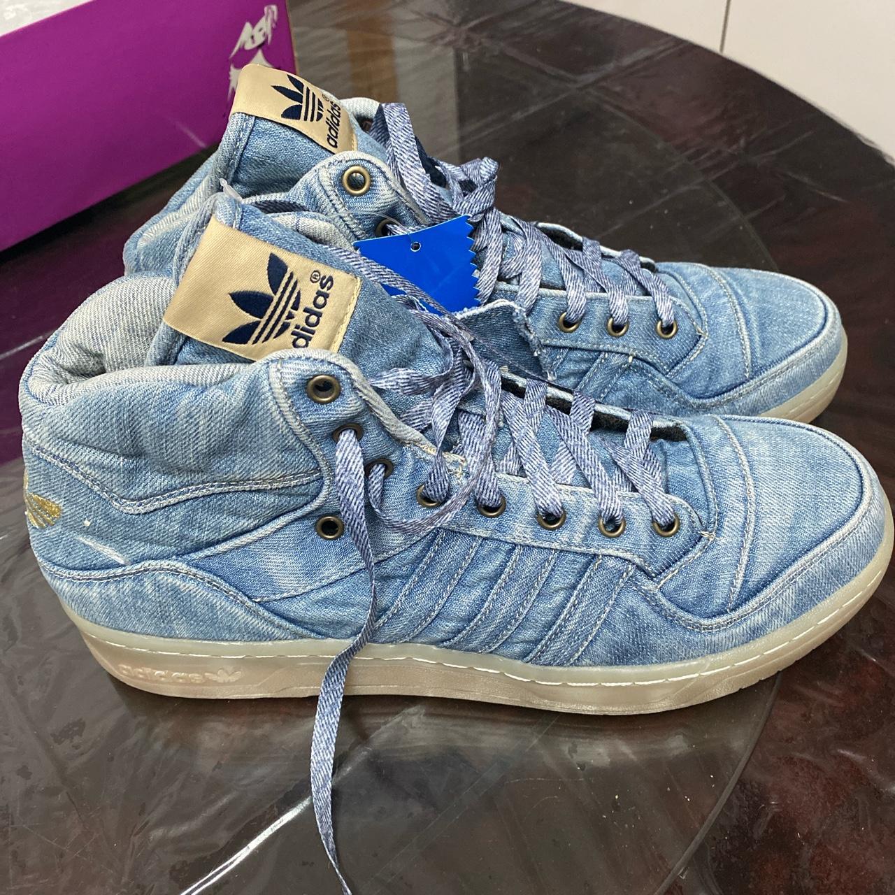 Jeremy Scott Men's Blue and Gold Trainers