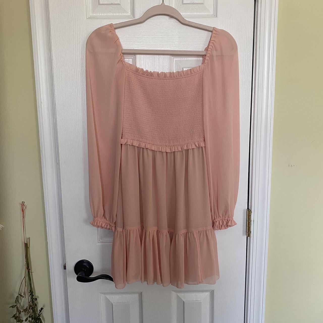 Aritzia Women's Pink Dress Depop