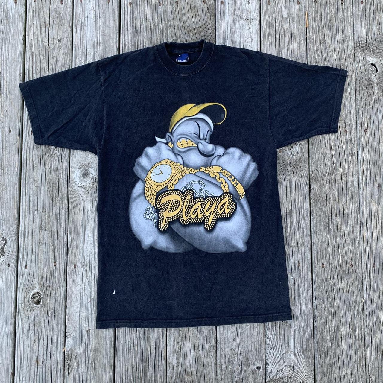 Y2k ‘gangsta’ Popeye Oversized Thugged Out Graphic - Depop