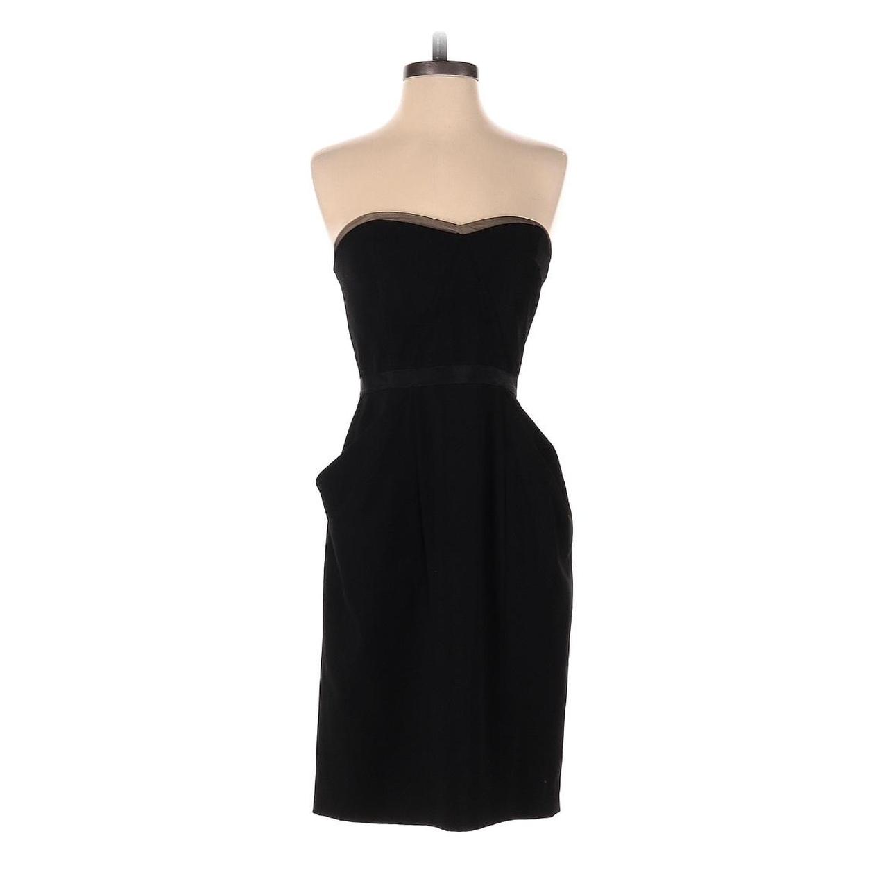 BCBGMAXAZRIA black strapless cocktail dress. Has Depop