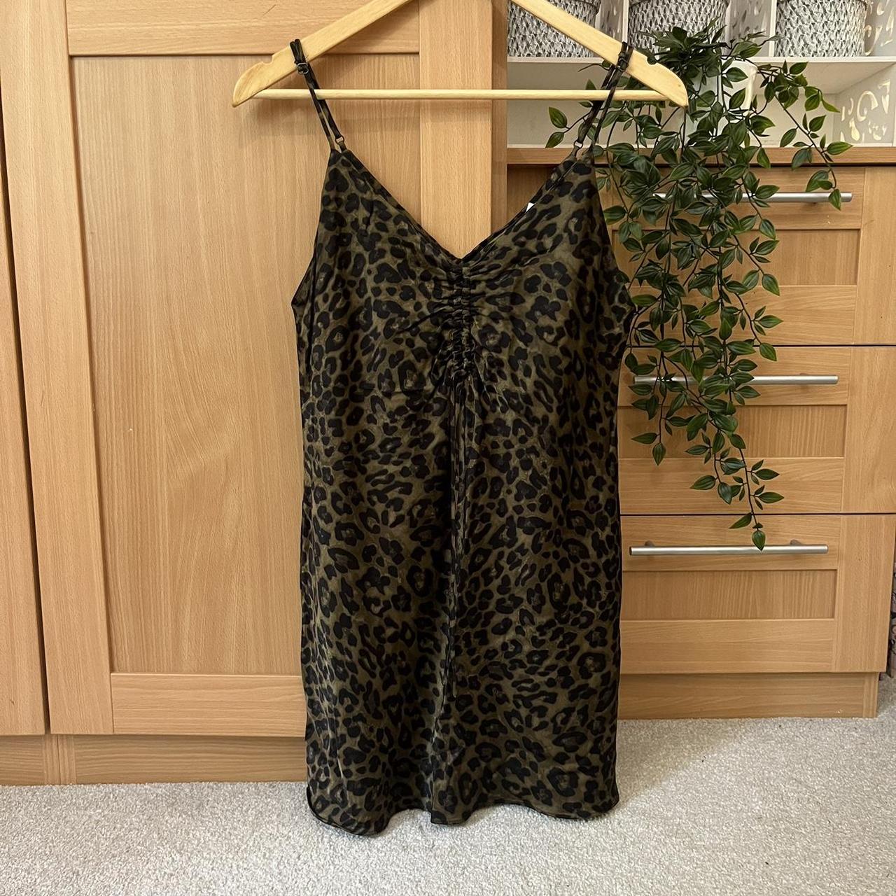 Zara Cowl Neck Cheetah Dress ZARA NEW WOMAN LONG STRAPPY ANIMAL