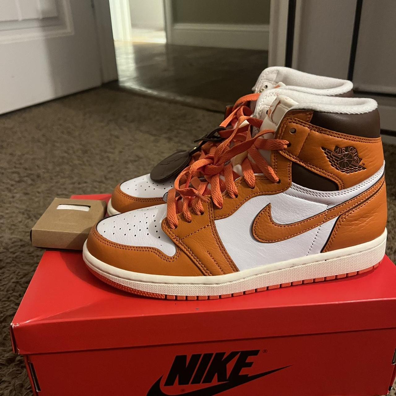 Custom Jordan 1's, Concept of High OG Orange - Depop