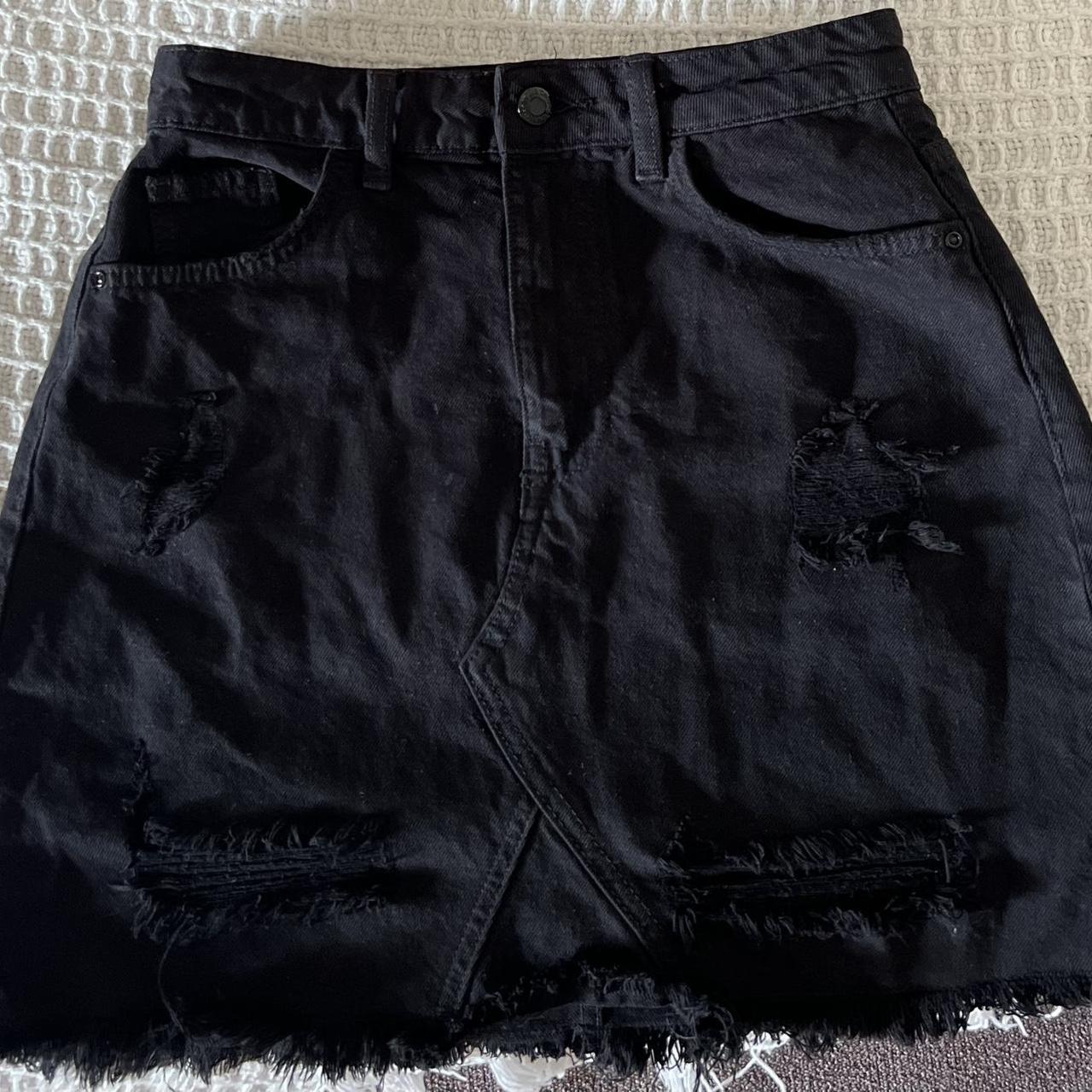 Jay jays. Black denim skirt. Aus size 8