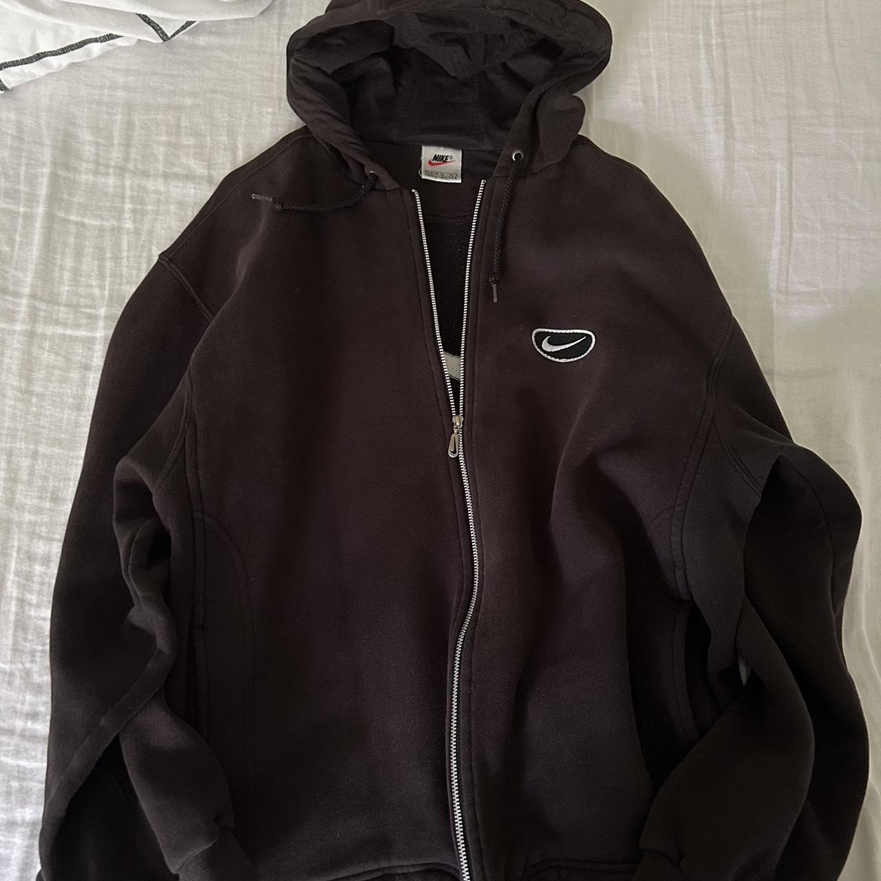womens black nike zip top