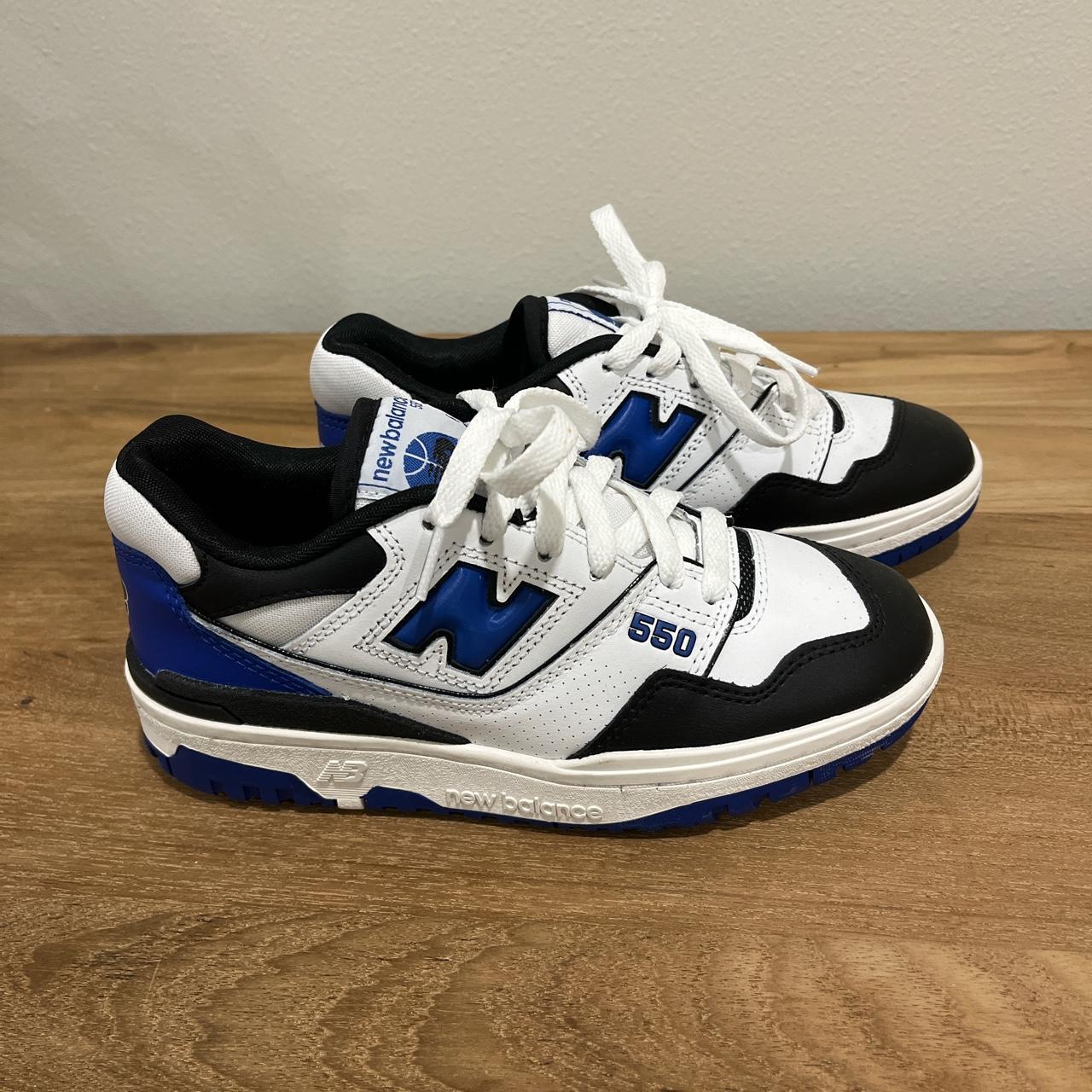 new balance 550 blue and white