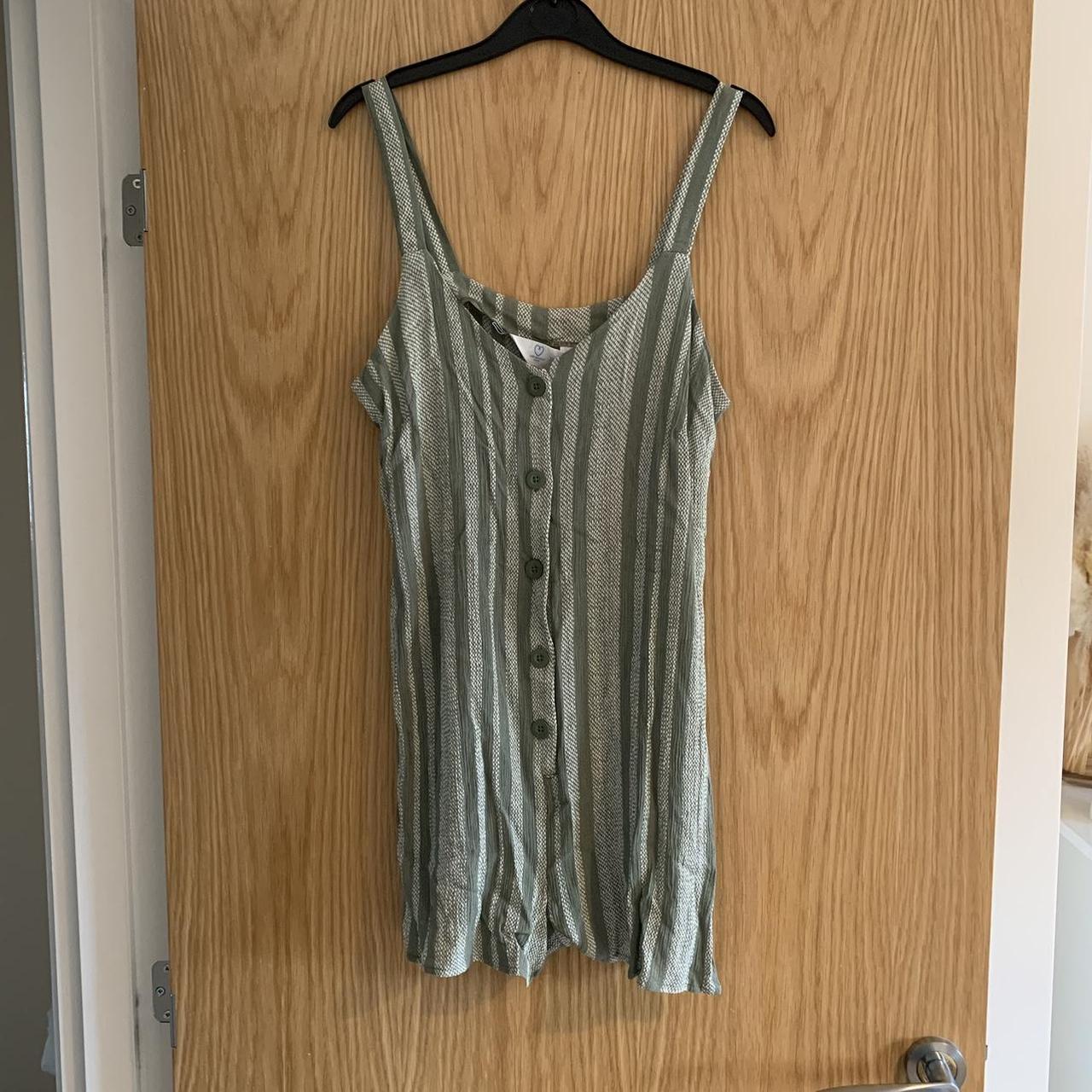 Primark Women S Khaki And Green Playsuit Romper Depop