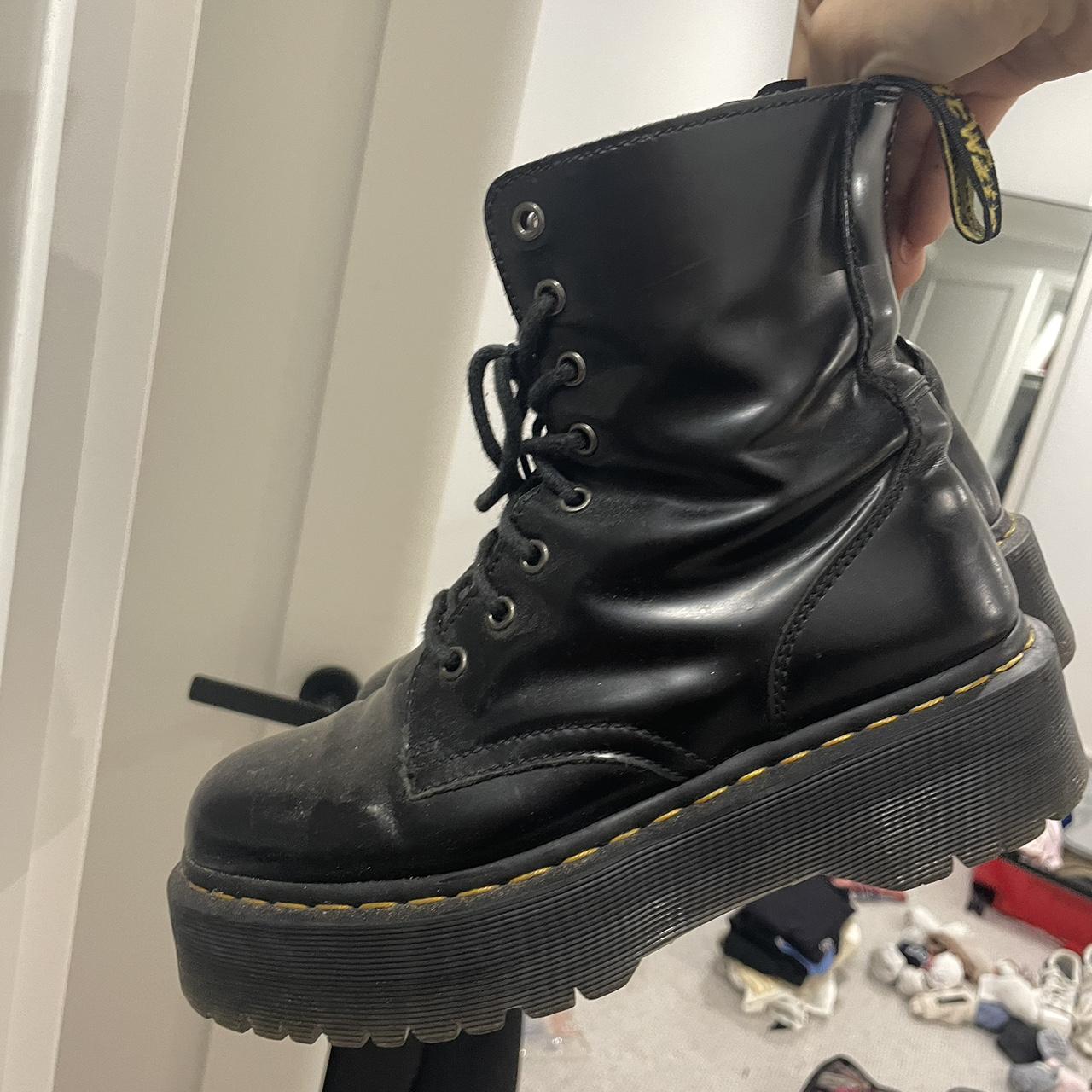 Dr Marten Jadon Boots, worn in but still new quality... - Depop