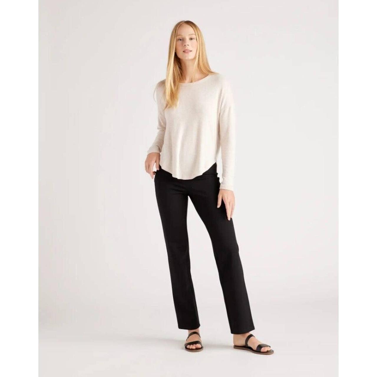 QUINCE ULTRA-STRETCH PONTE POCKET STRAIGHT LEG PANT