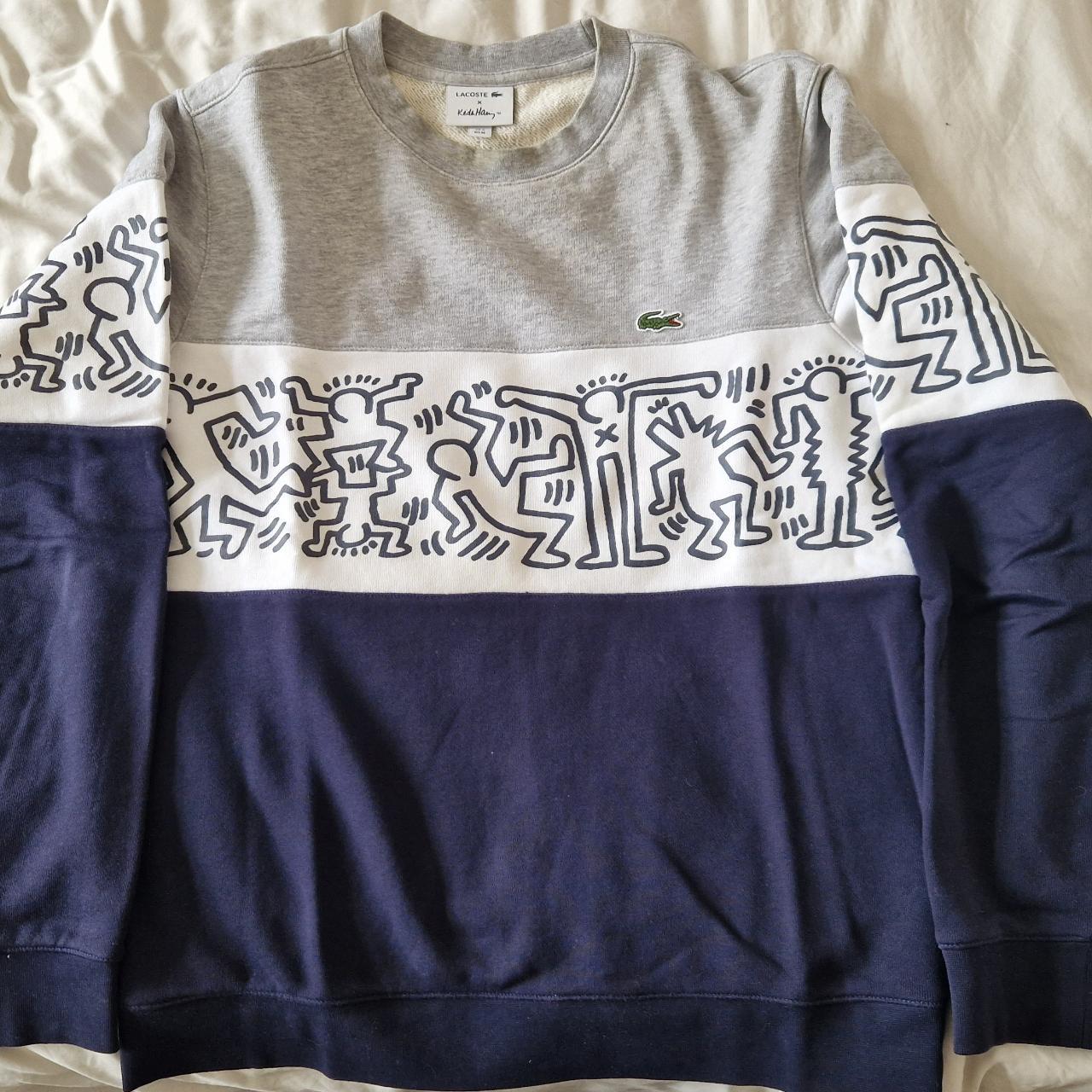 keith haring x lacoste sweater crewneck men s size. Depop