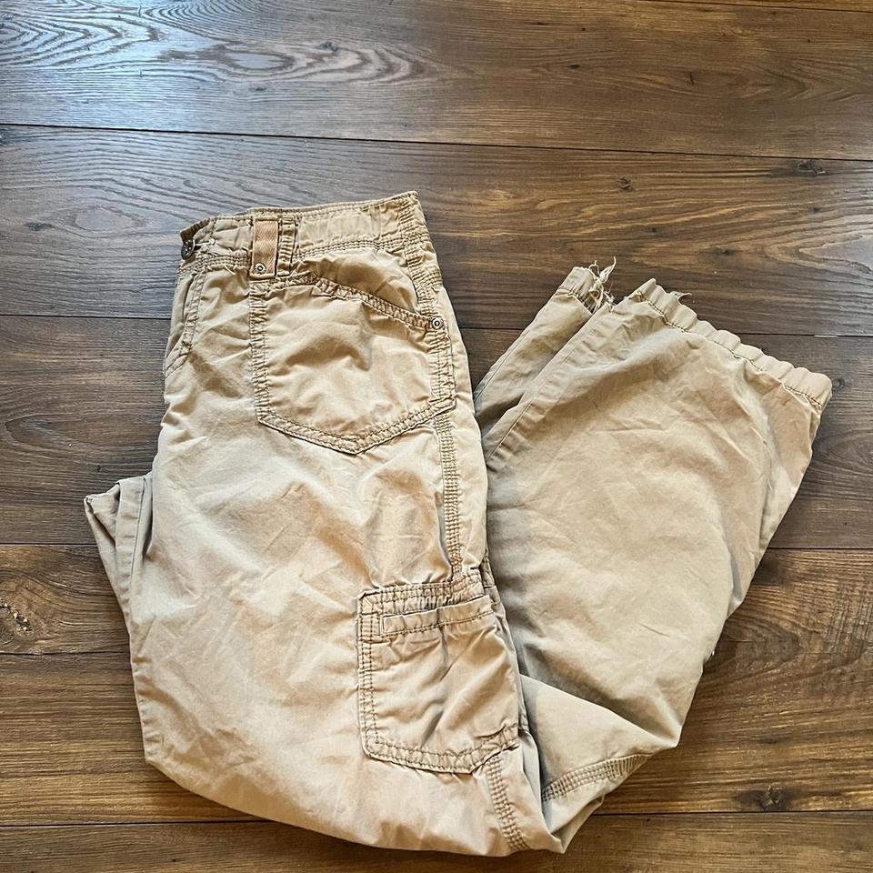 subdued low rise cargo pants payments through - Depop