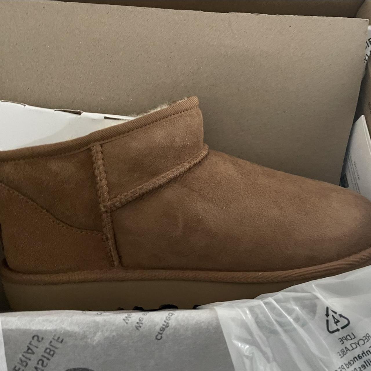 Brand New Ultra Mini Chestnut Uggs Size 6 Uk Never Depop   P0 