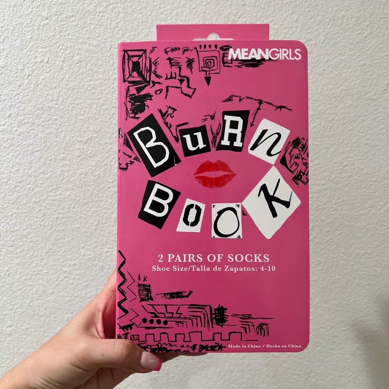 mean girls burn book 2 pair sock box -box is in - Depop