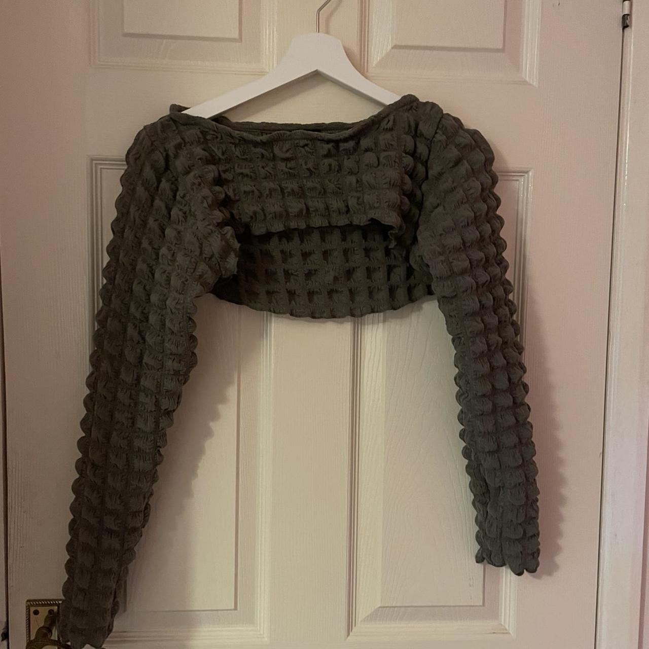 Urban outfitters popcorn knit shrug Never worn... Depop