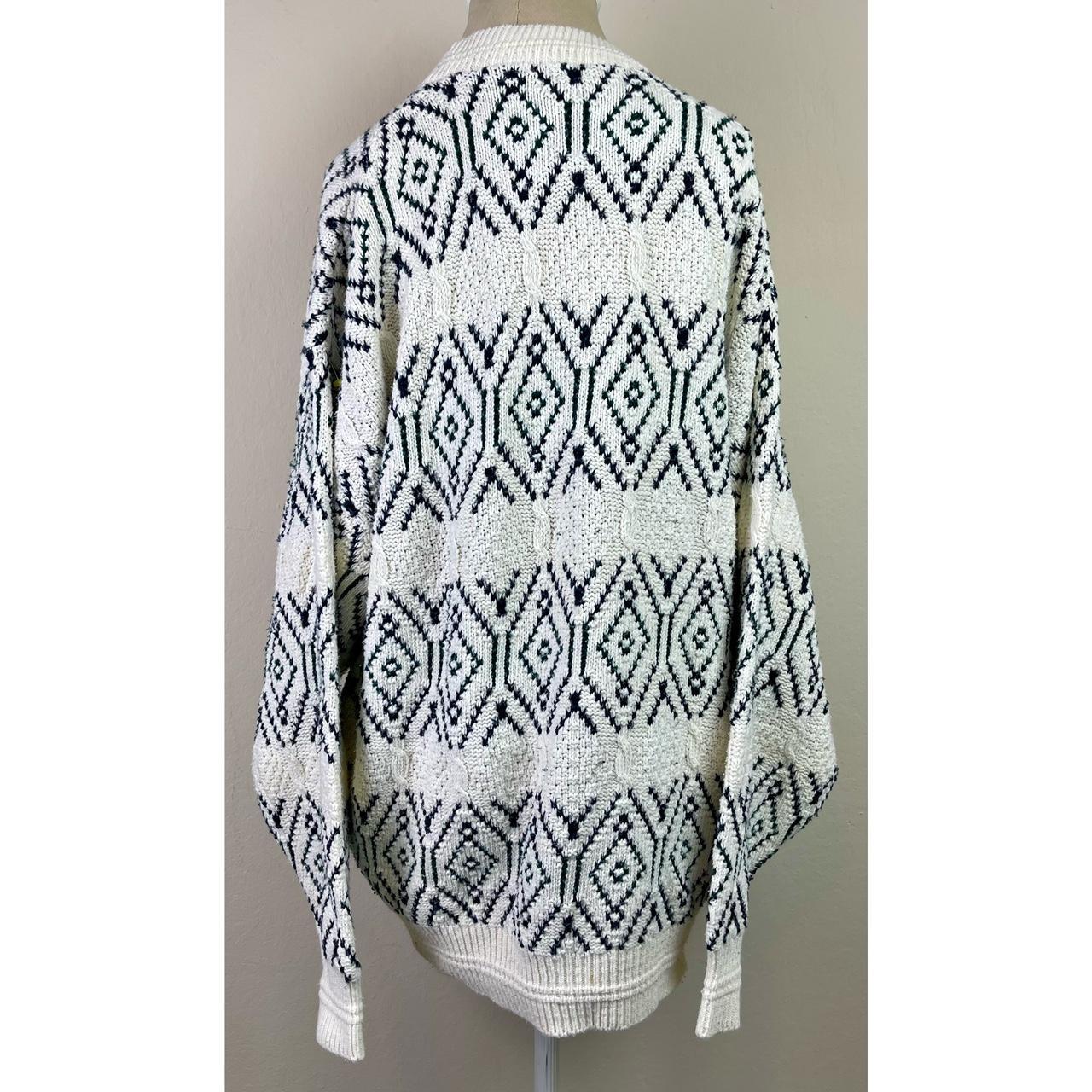 Vintage Bill Blass Geometric Pattern Knit Depop 0902