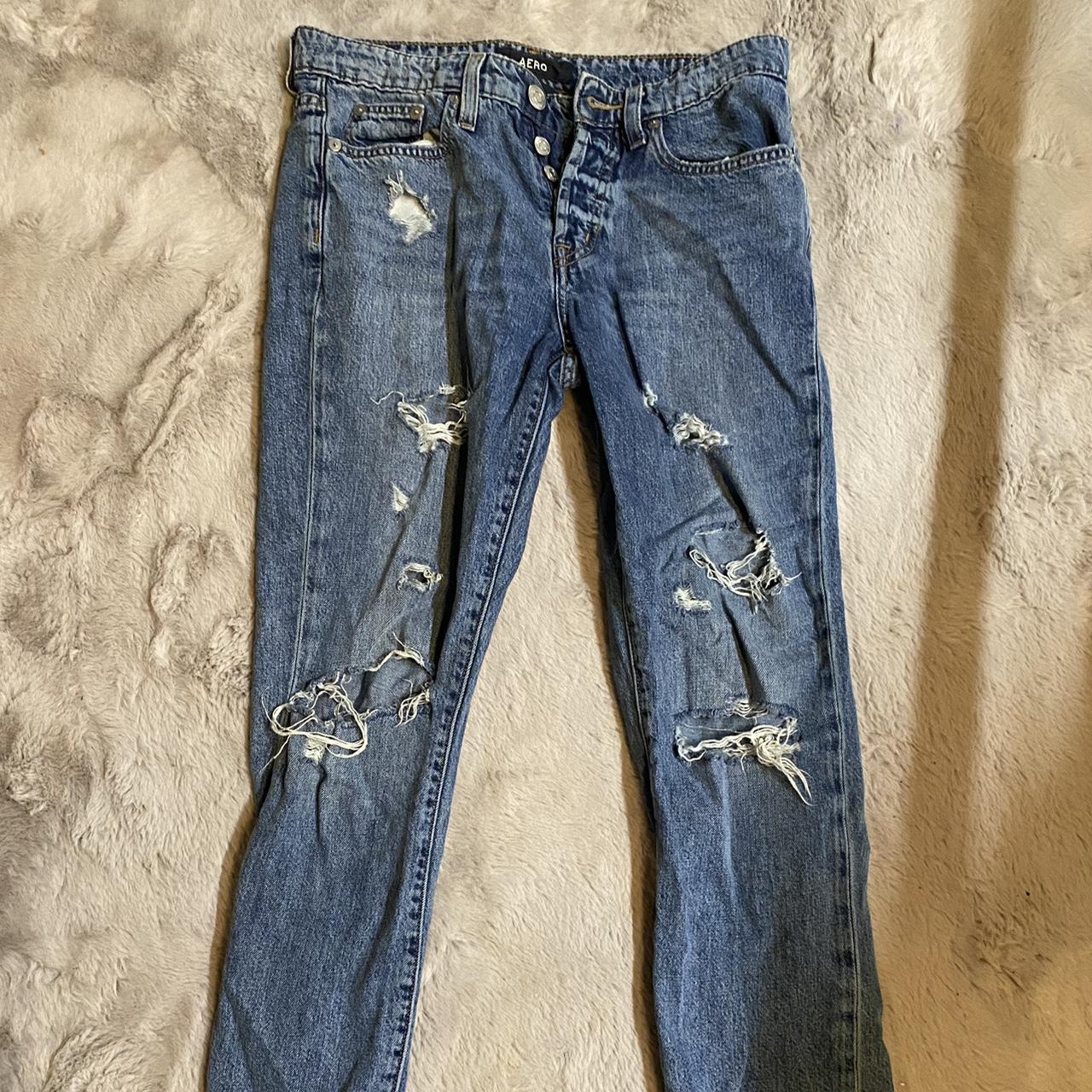 Baggy Aero jeans size 2. Could fit a size 26. - Depop