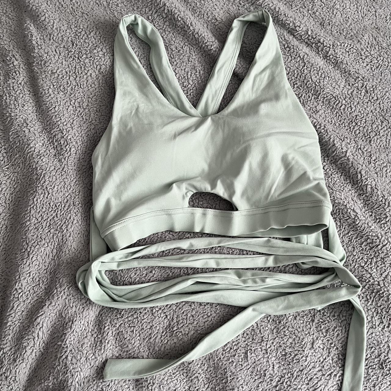 New Gymshark Sports Bra Size S Mint green buttery... Depop