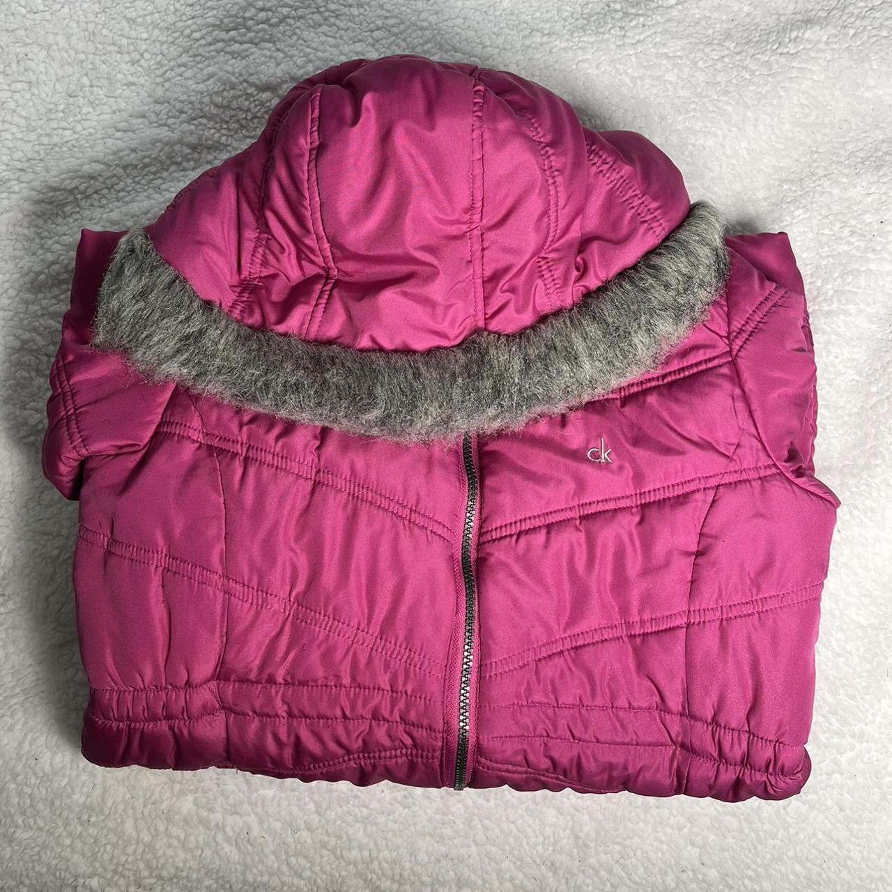 Pink puffer from Calvin Klein perfect for upcoming... - Depop