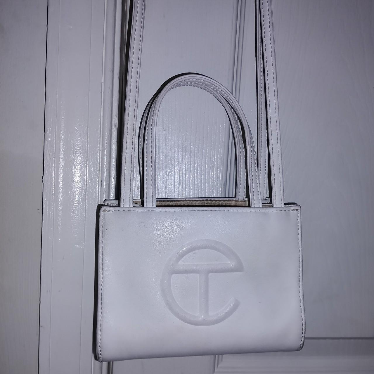 + telfar small shopping bag - white 100%... - Depop