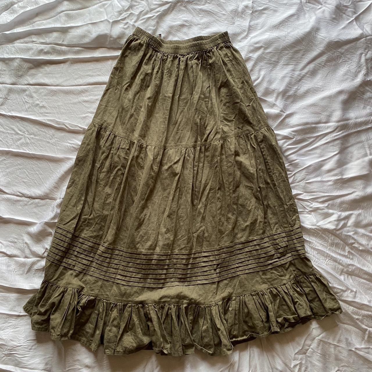 Tree Of Life Khaki Maxi Skirt Size S #treeoflife... - Depop