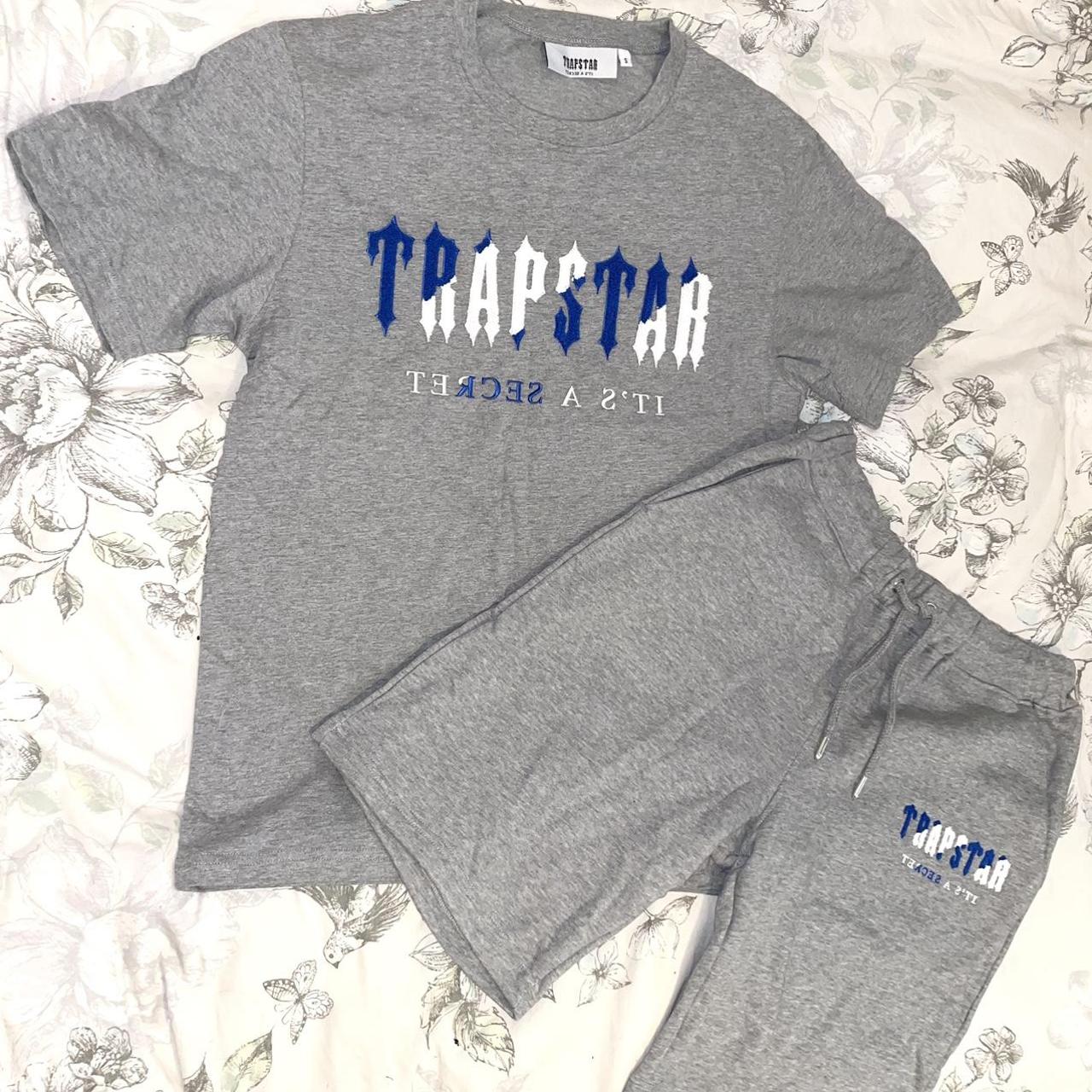 Trapstar Chenille Decoded T-Shirt and Shorts | Depop
