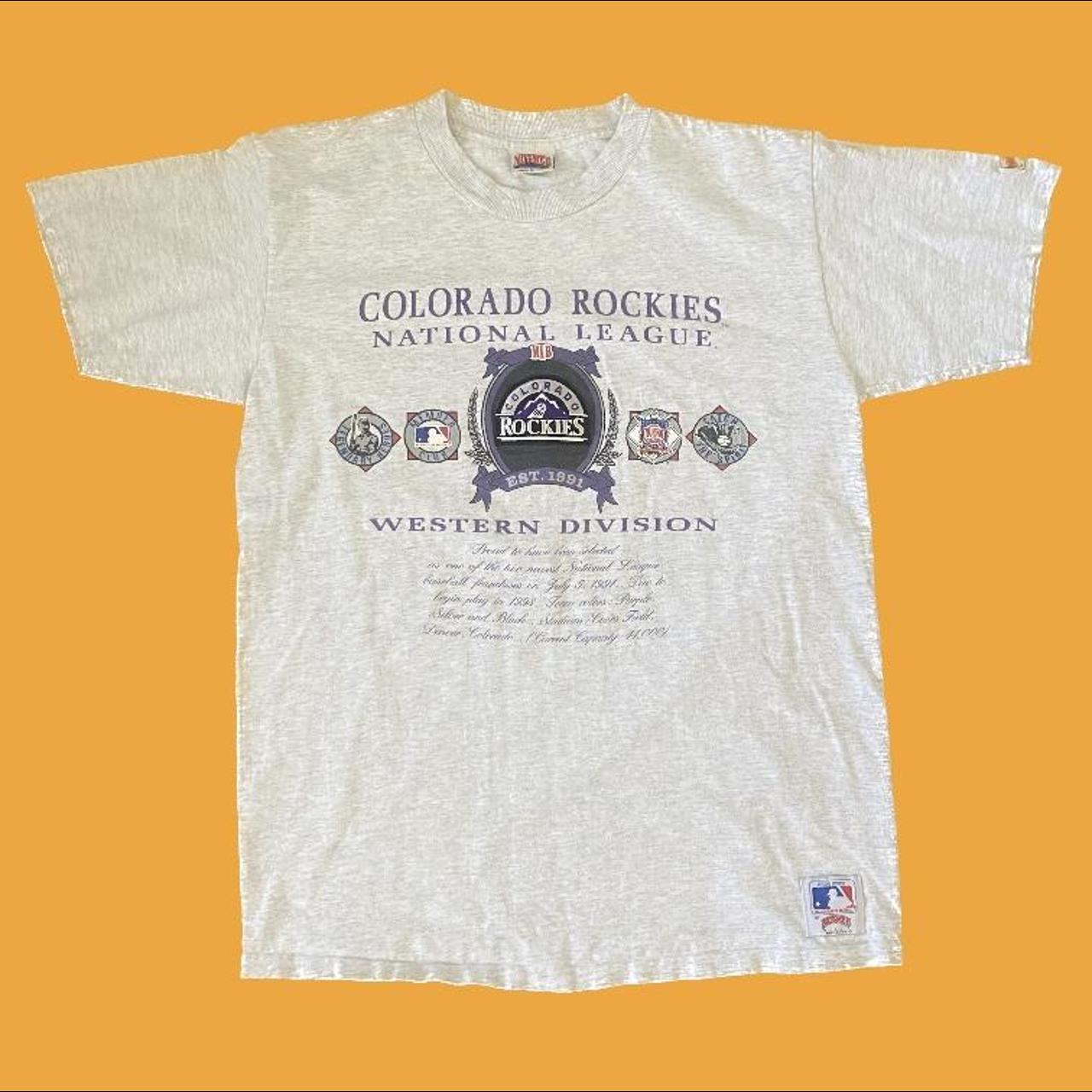 Vintage 1993 Colorado Rockies t-shirt Made In - Depop