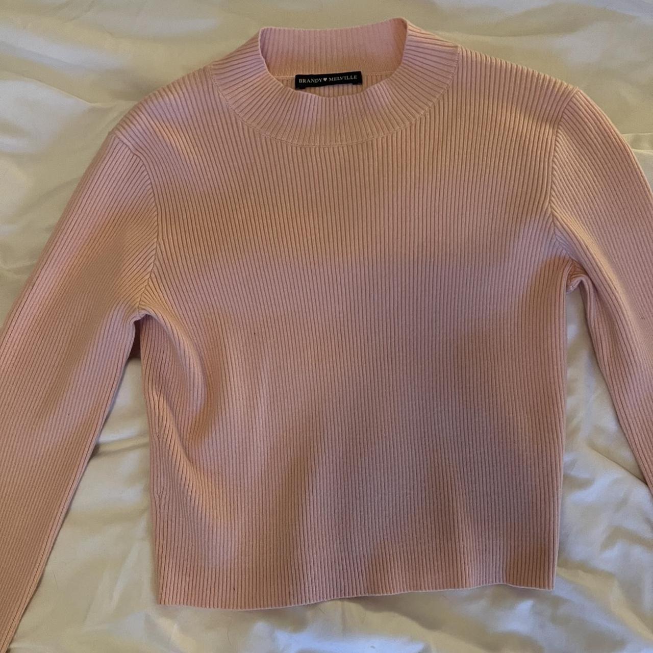 super soft (maybe rare) baby pink brandy sweater! i... Depop
