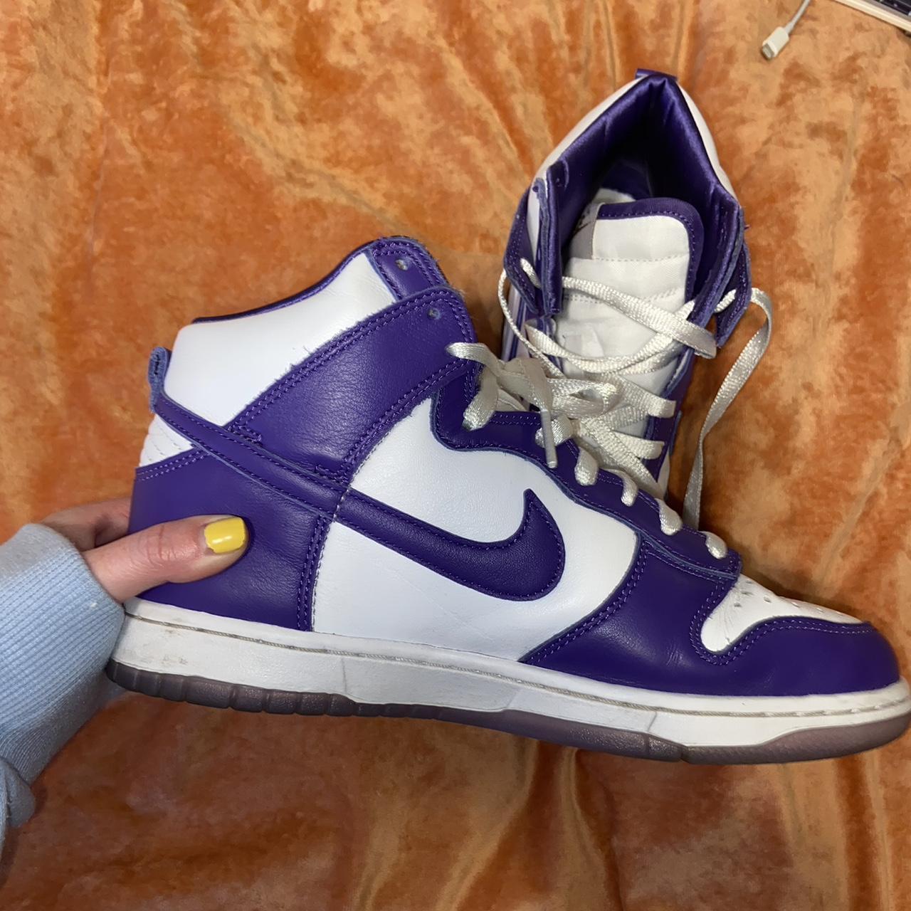 women dunk high purple