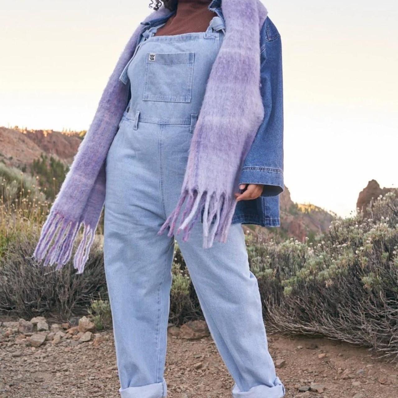 Lucy and Yak Easton denim dungarees in light blue.... Depop