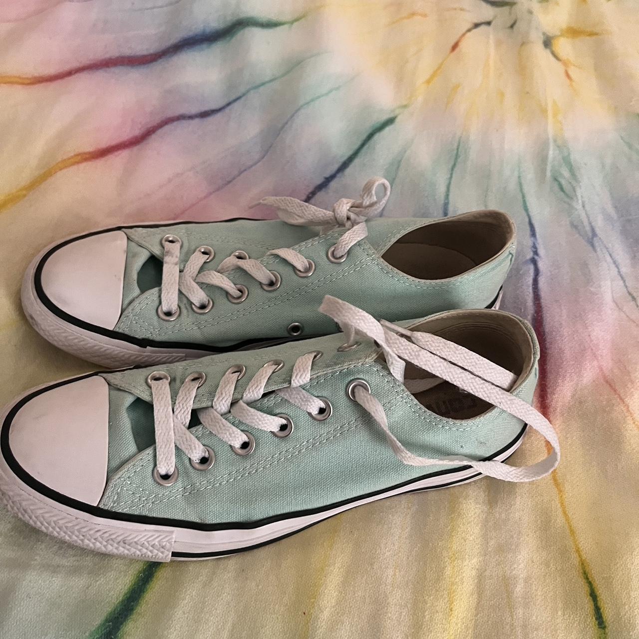 Converse Women's Blue Footwear | Depop