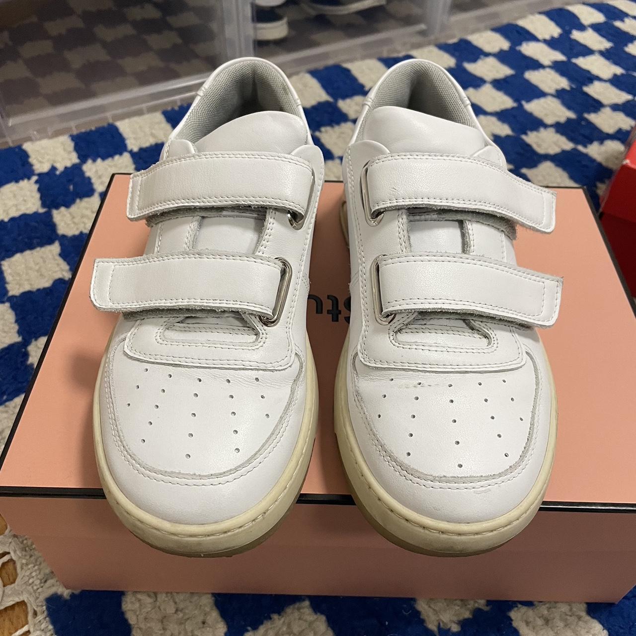 Acne Studios White Velcro Strap Sneakers RTP. Depop