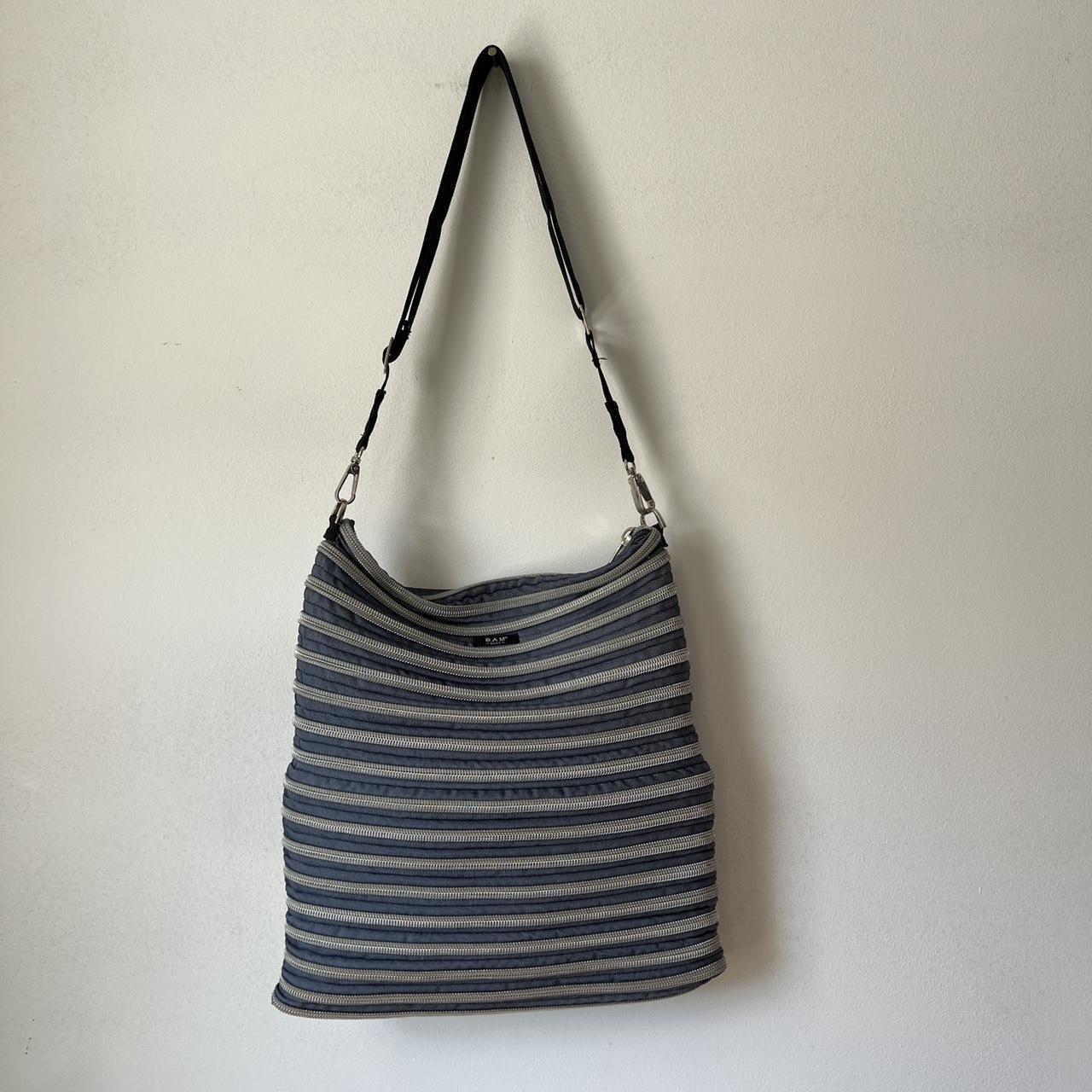 BAM bags convertible zipper bag Blue gray... Depop