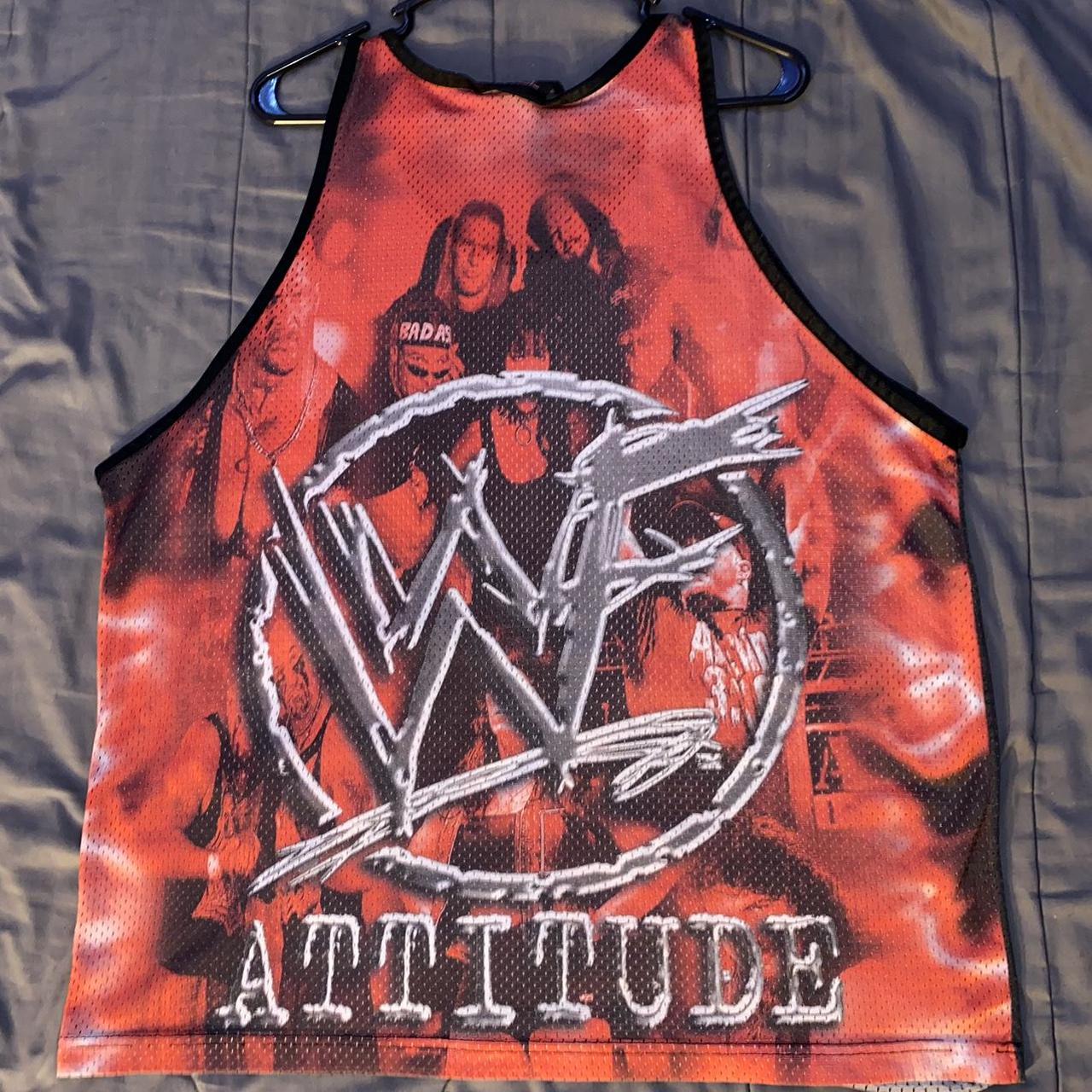 Vintage WWF/WWE “attitude” basketball jersey. Size...