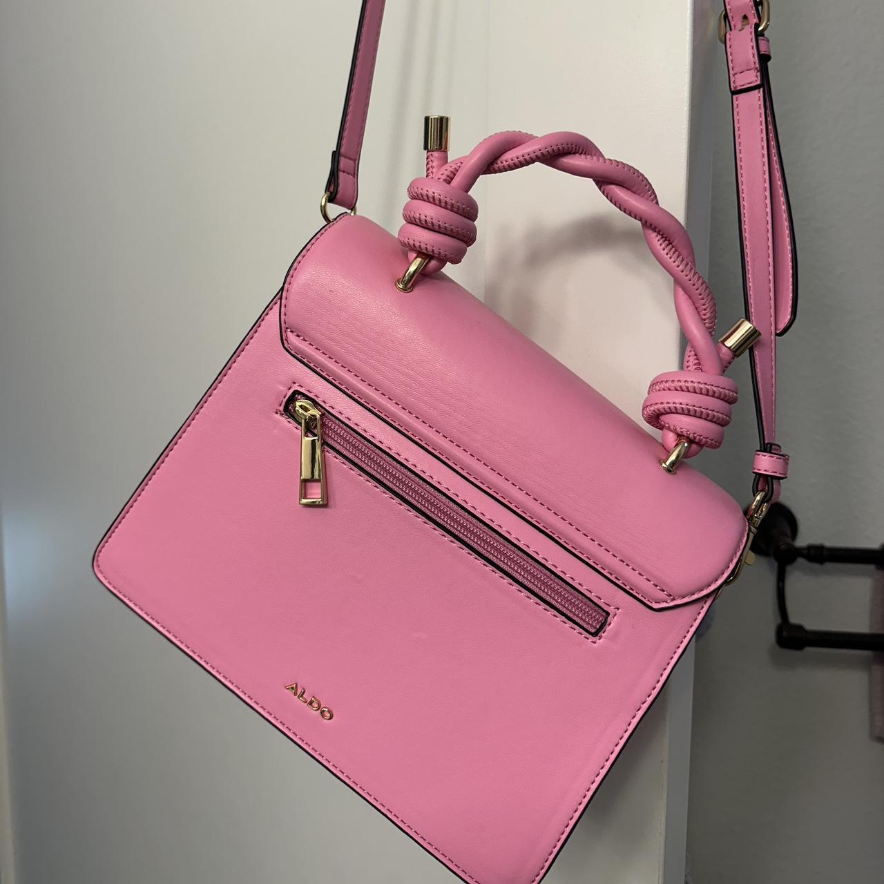 Pink and gold Aldo crossbody bag with adjustable | Depop