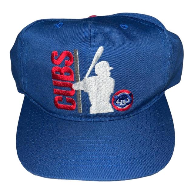 Vintage 70/80s Par Cap Chicago Cubs Snapback Hat MLB - Depop