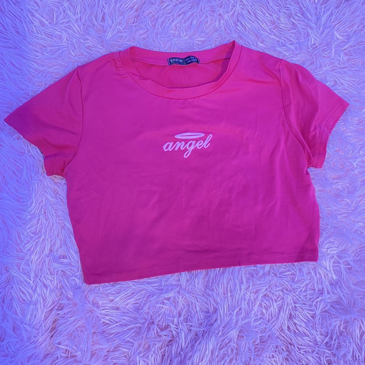 hot-pink-angel-crop-top-from-shein-size-medium-depop