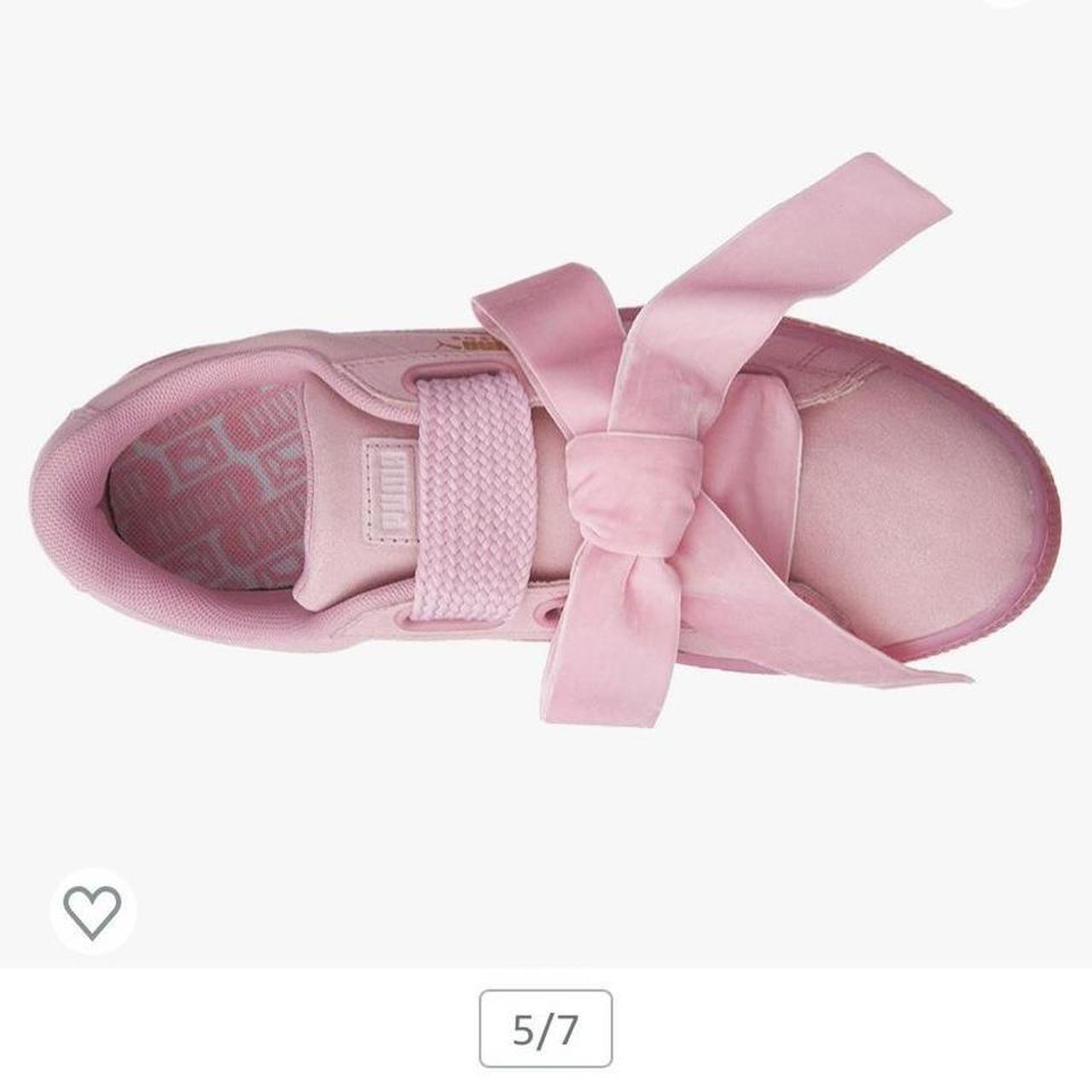 puma suede heart rose