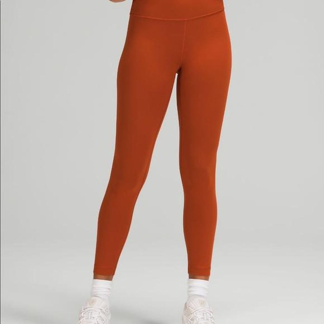 Lululemon burnt orange align leggings full length. - Depop