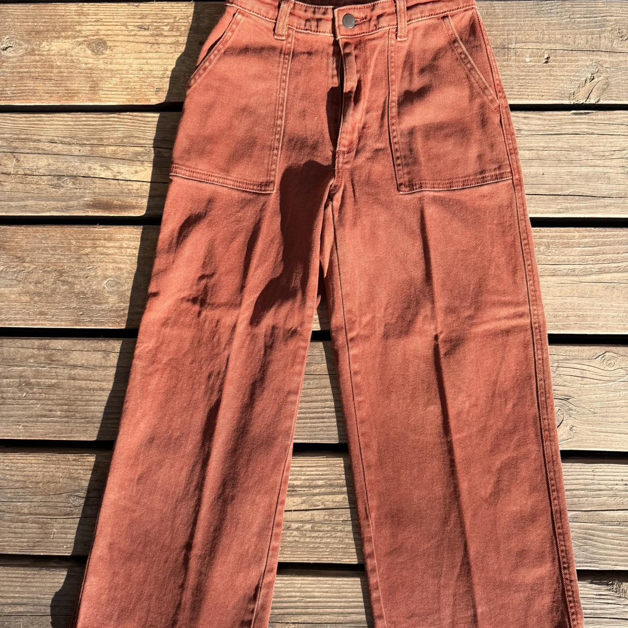 Universal Thread Women's Pants - Orange/Burgundy … - image 2
