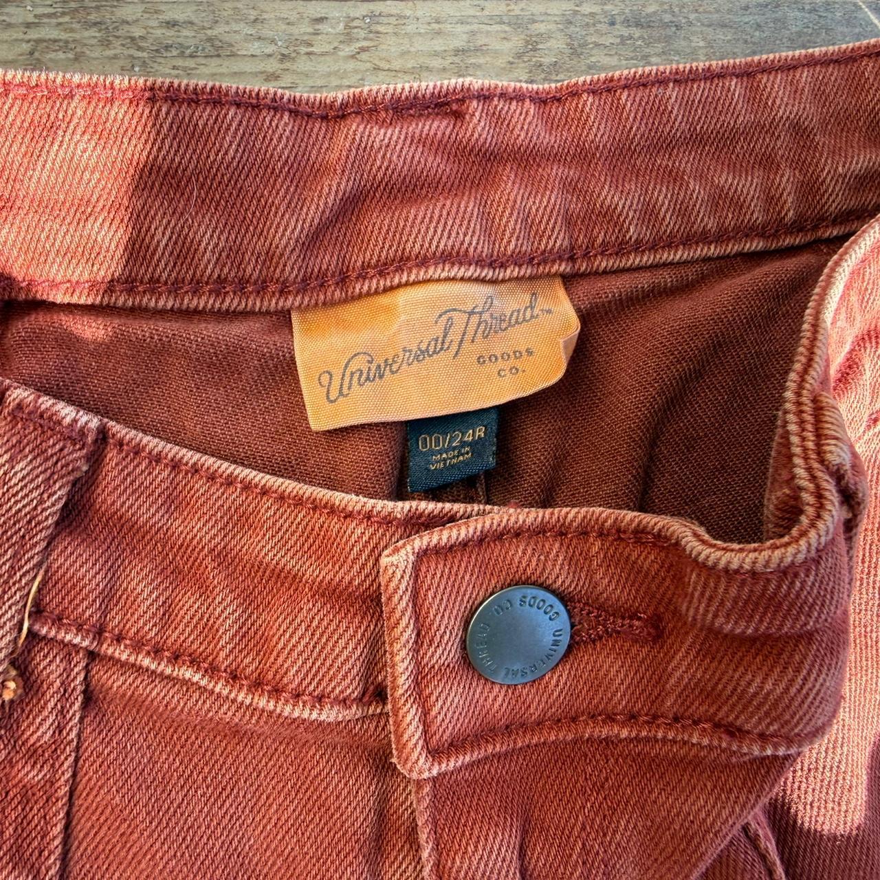 Universal Thread Women's Pants - Orange/Burgundy … - image 1