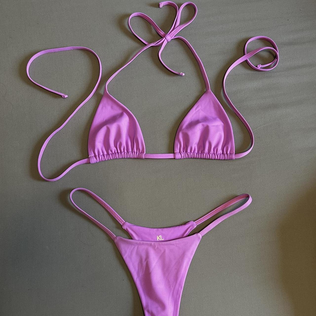 Women's Purple and Pink Bikinis-and-tankini-sets | Depop