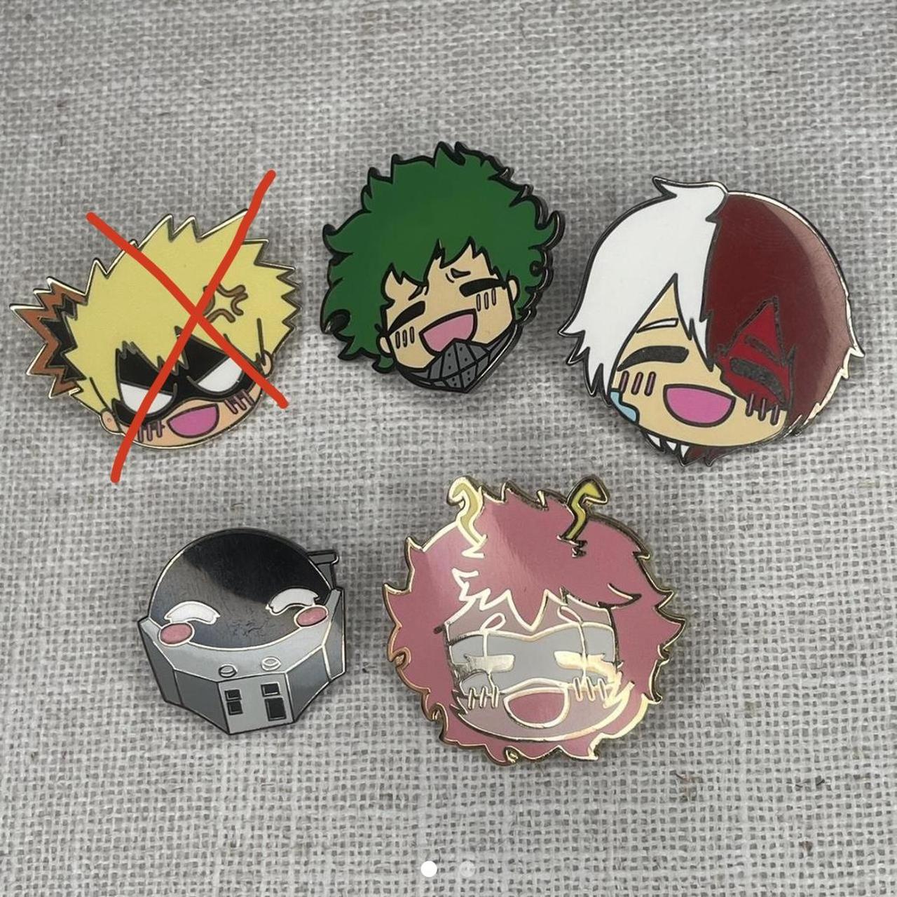 Various BNHA Smiley Enamel Pins Made By Depop