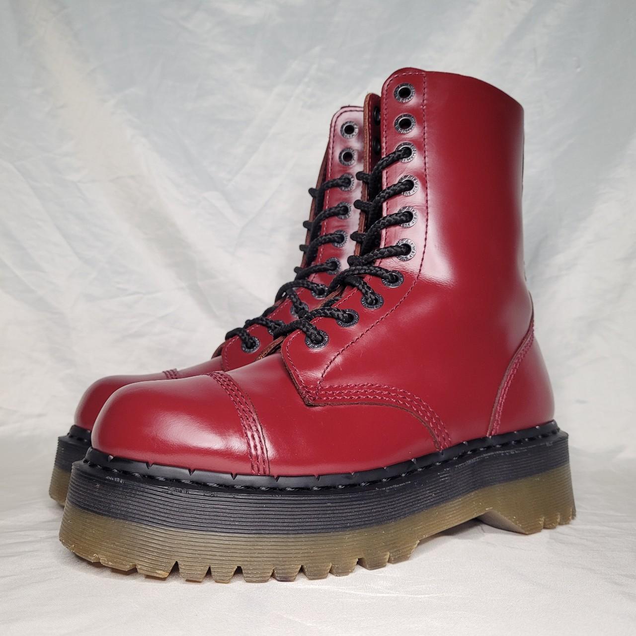 Red platform doc martens online