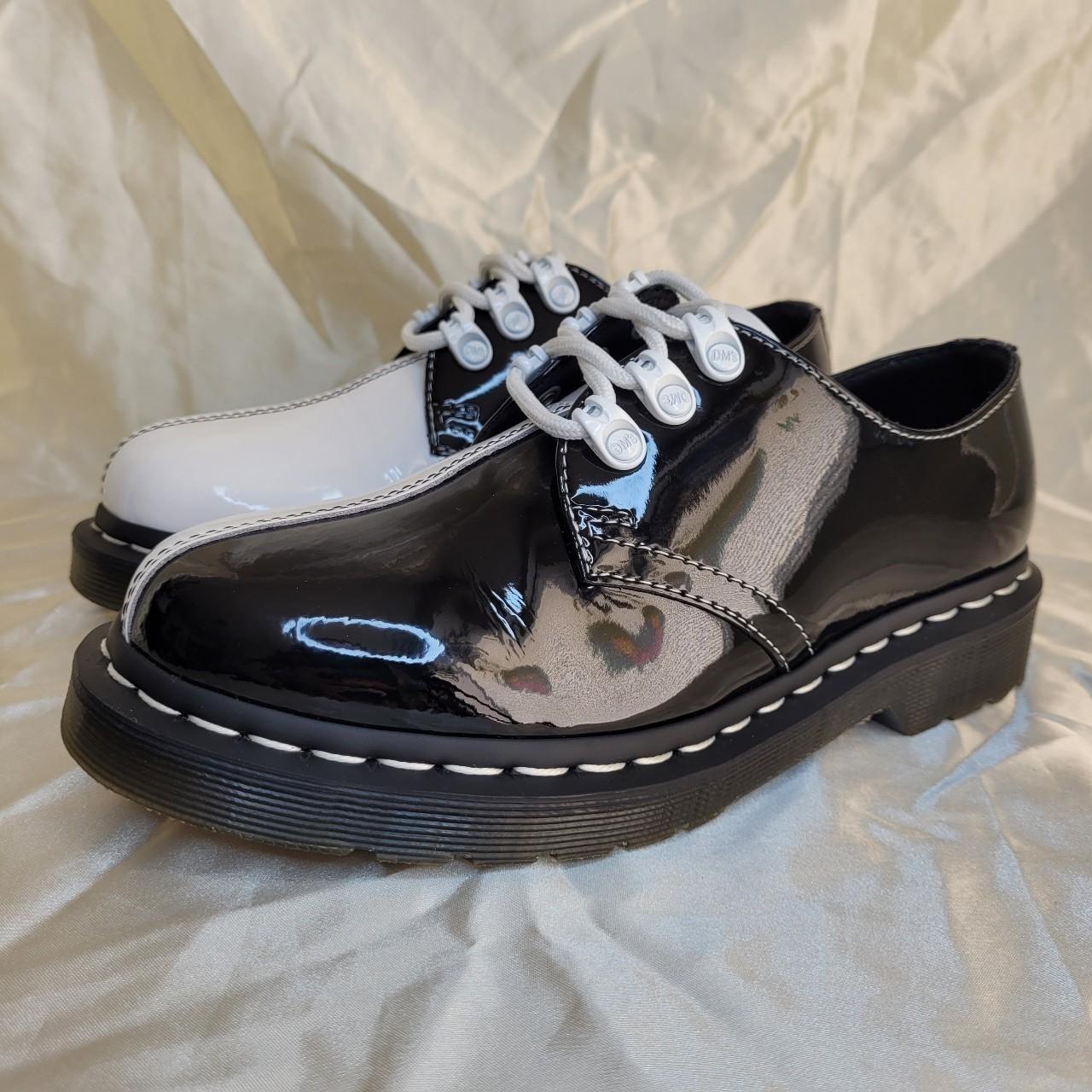 Dr. Martens Tokyo 1461 black white patent leather