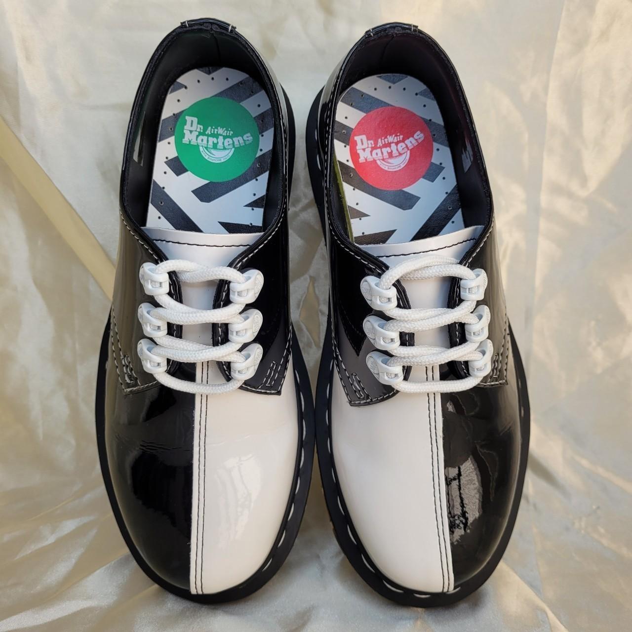 Dr. Martens Tokyo 1461 black/white patent leather | Depop