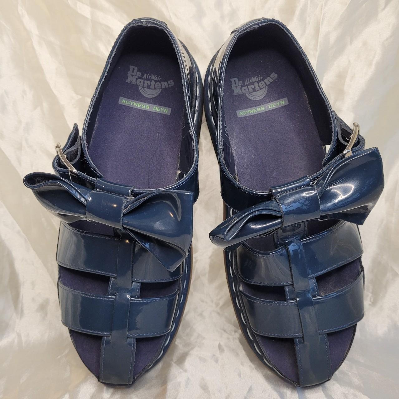 Dr.Martens / ×AGYNESS DEYN/AGGY BOW/サンダル/UK5/NVY Dr. Martens x Agyness Deyn Aggy Bow sandals in | Depop