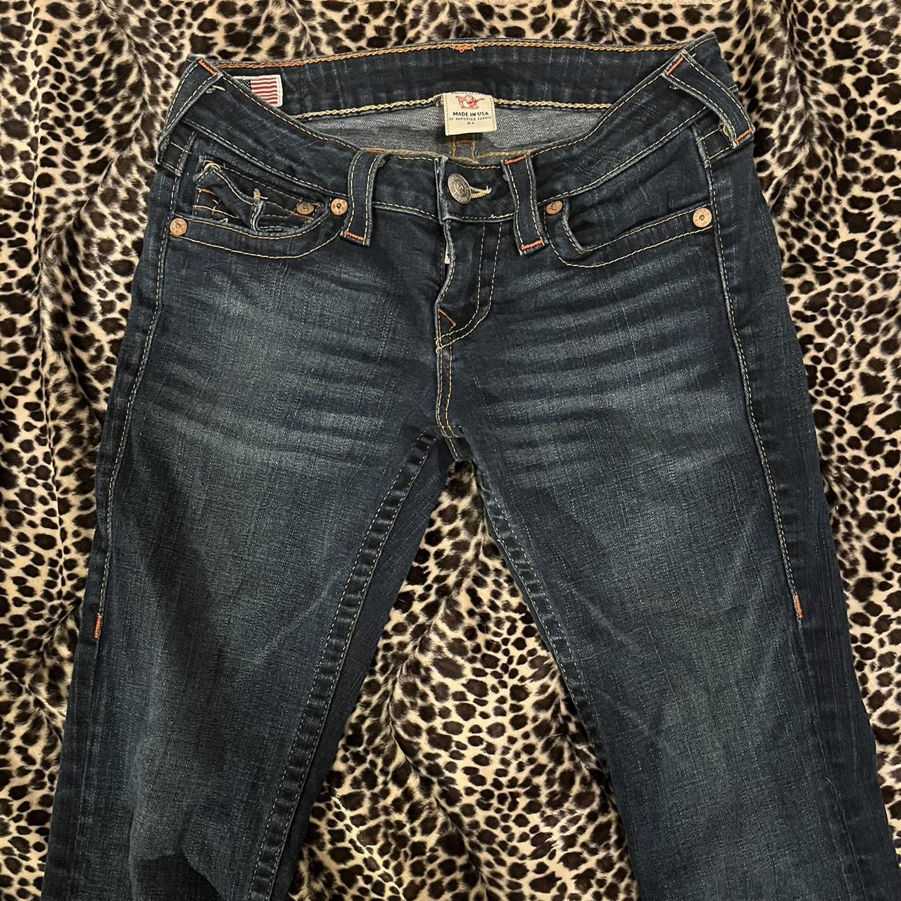 The perfect low rise flare true religion jeans!!... - Depop