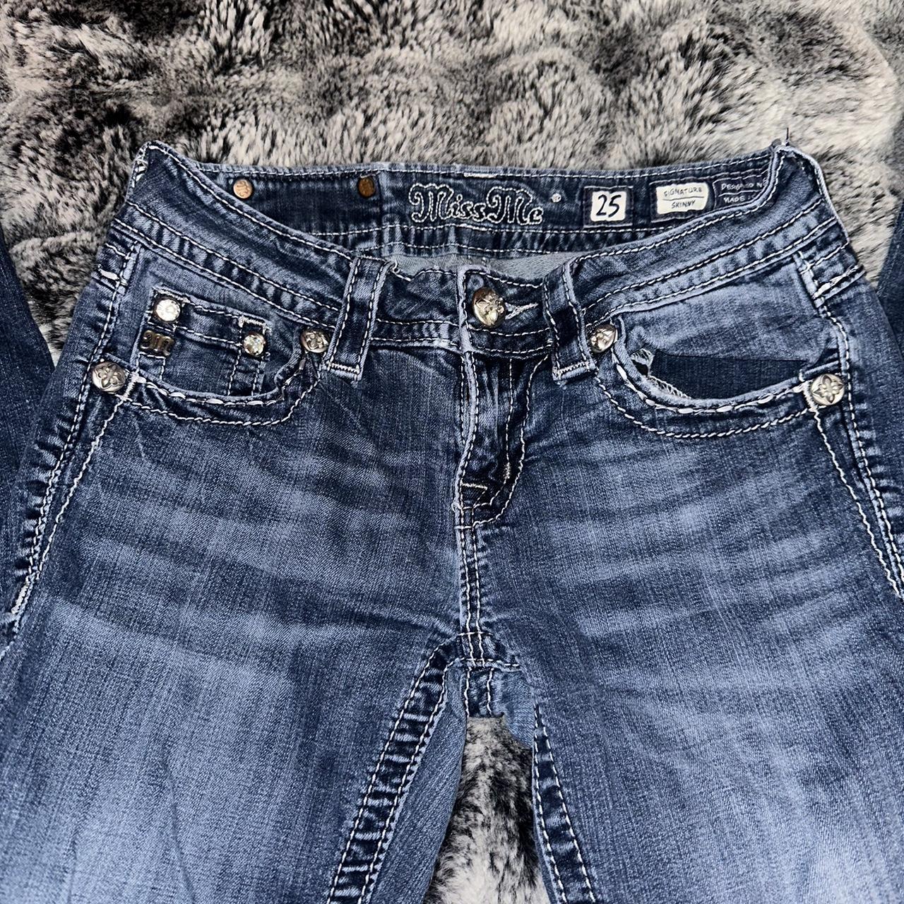 Cute Miss Me jeans: size 25 only worn 3 times and... - Depop